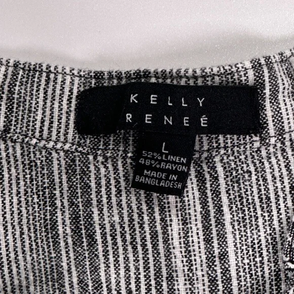 Kelly Renee Sleeveless Striped Jumpsuit Womens Size L Minimalist. - Picture 5 of 10